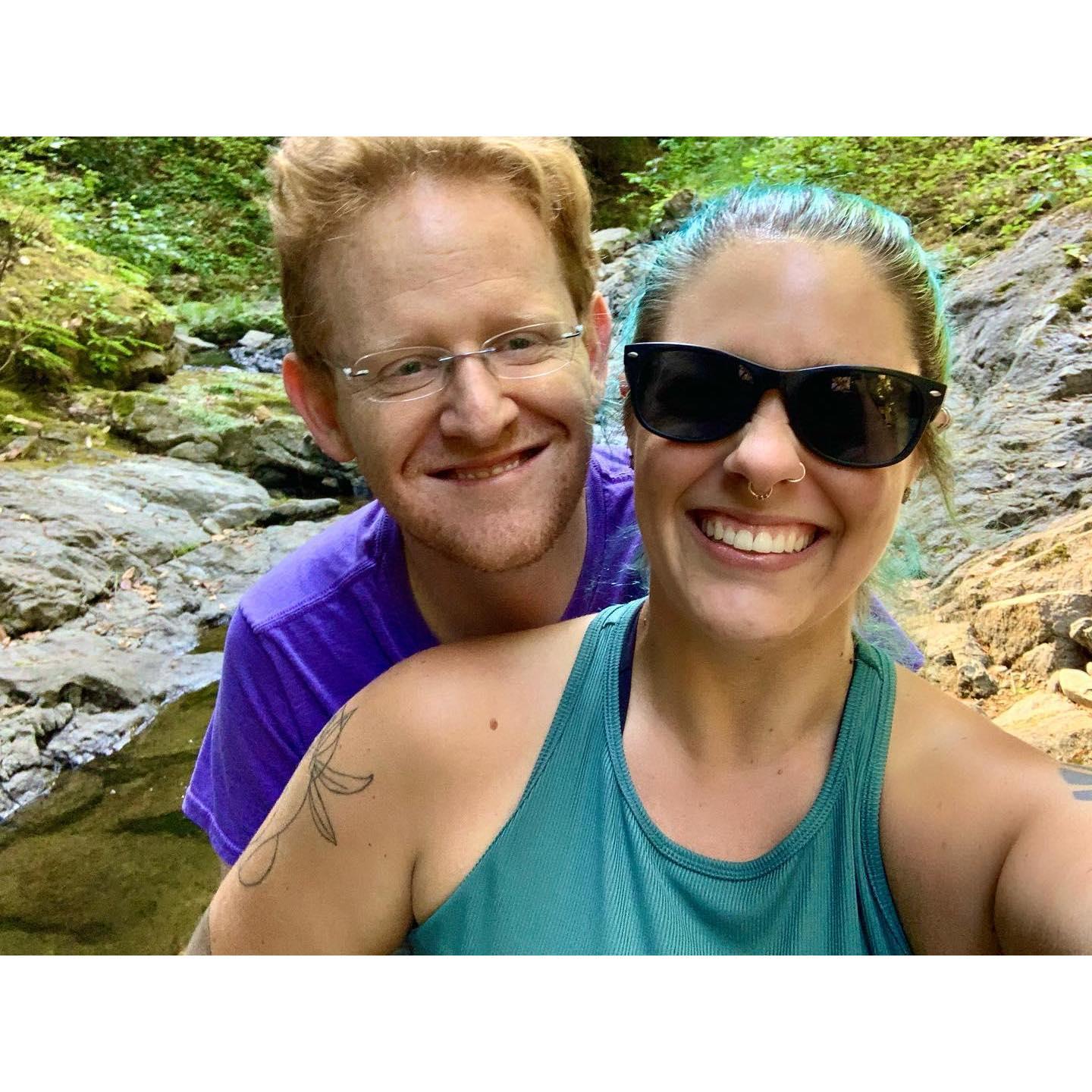 Adventuring up a creek in Soquel.