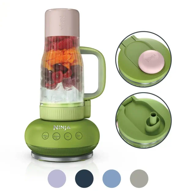 Ninja BlendBoss Tumbler Blender with 26oz Travel Tumbler, Detachable Straw & Chug Spout Lid Watermelon