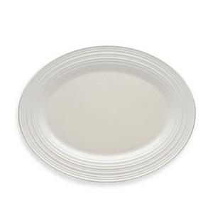 Mikasa® Swirl 14-Inch Oval Platter in White