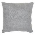Harborview Herringbone Grey Euro Pillow Covers