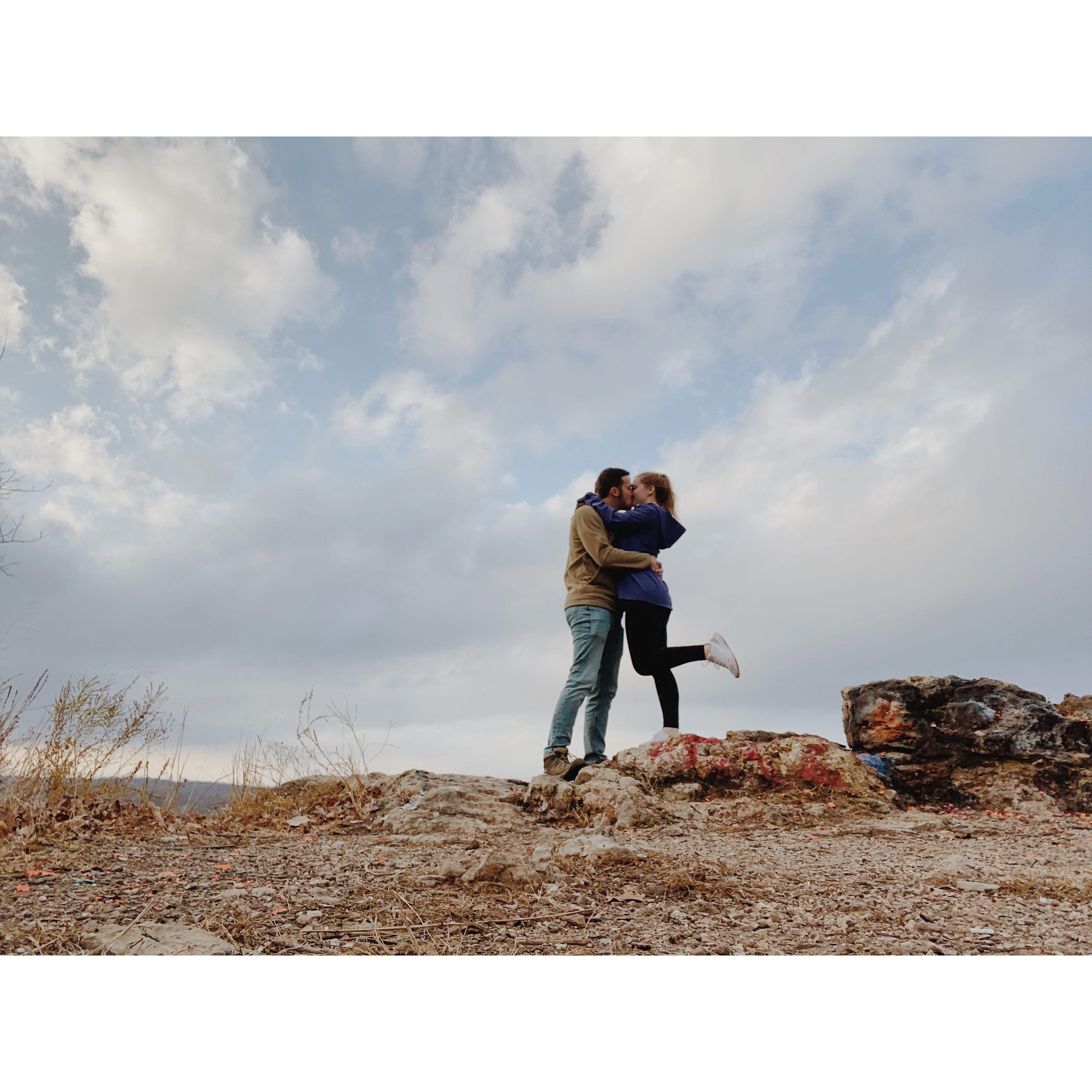 We visited "Lover's Leap" at the Lake of the Ozarks