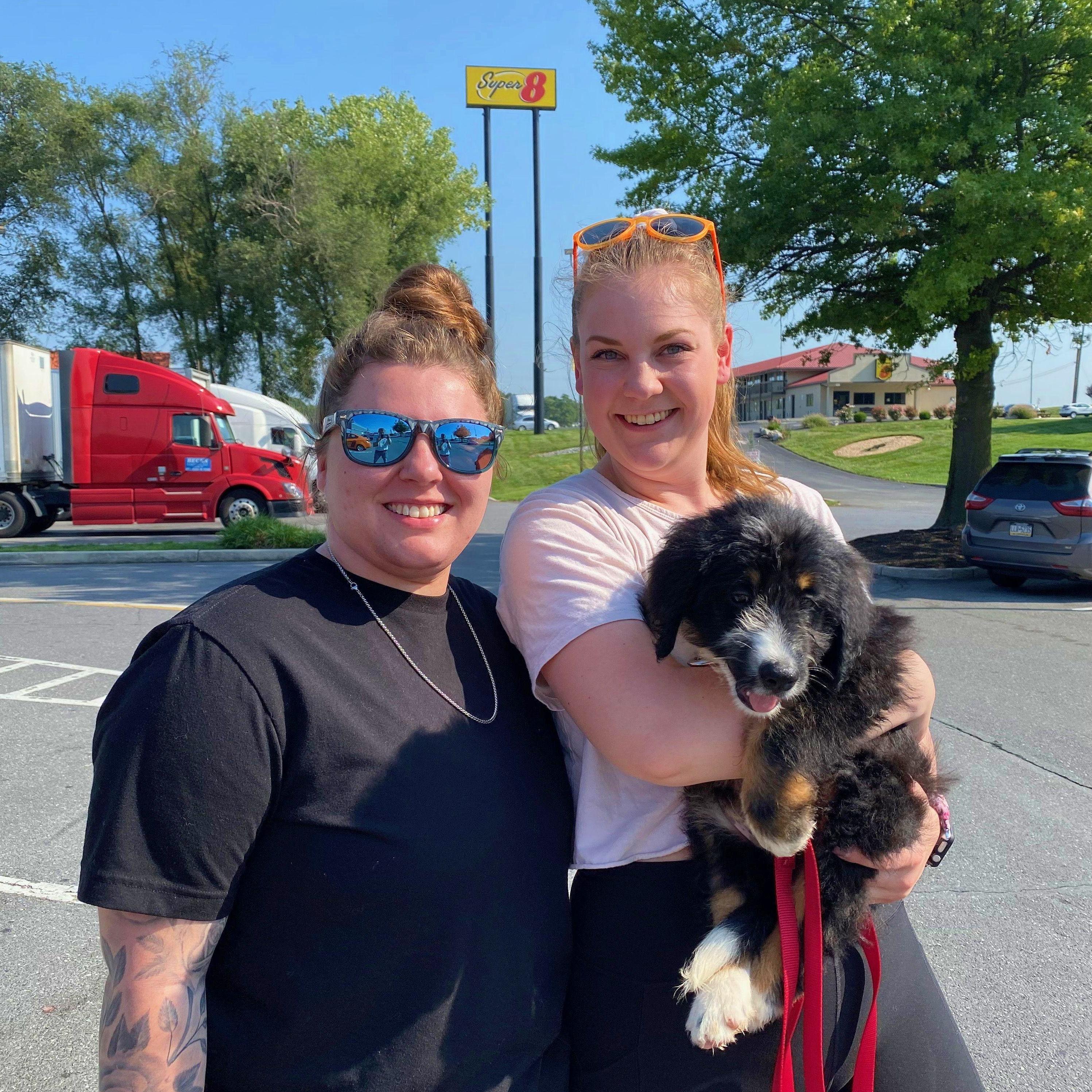 Meeting Moose for the first time! Aug 2021