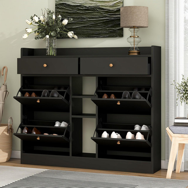 Streamdale Furniture 4-Drawer Shoe Cabinet for Entrance Hallway