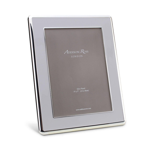 Addison Ross Silver & Chiffon Curved Frame, 5" x 7"
