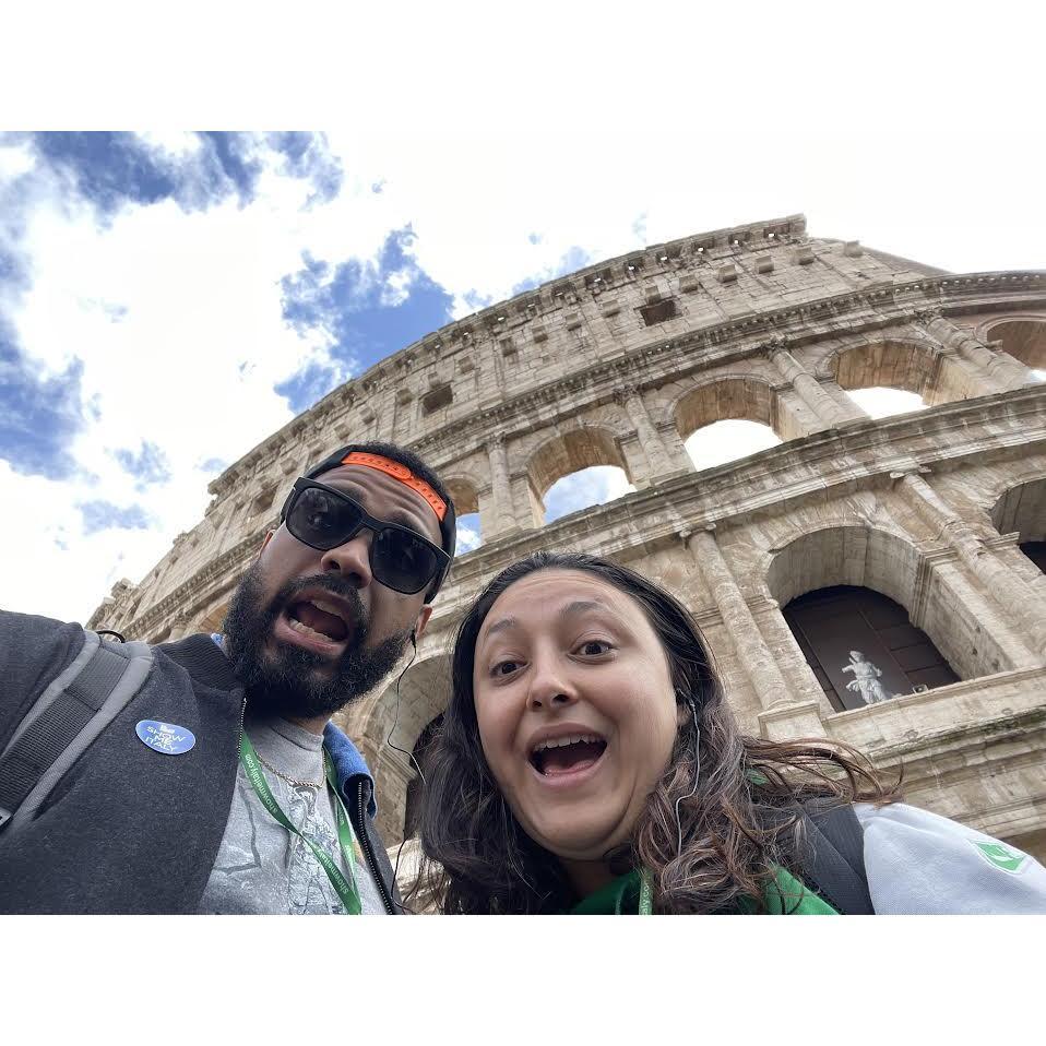 Touring the Colosseum after a red eye flight from Singapore (March 2024)