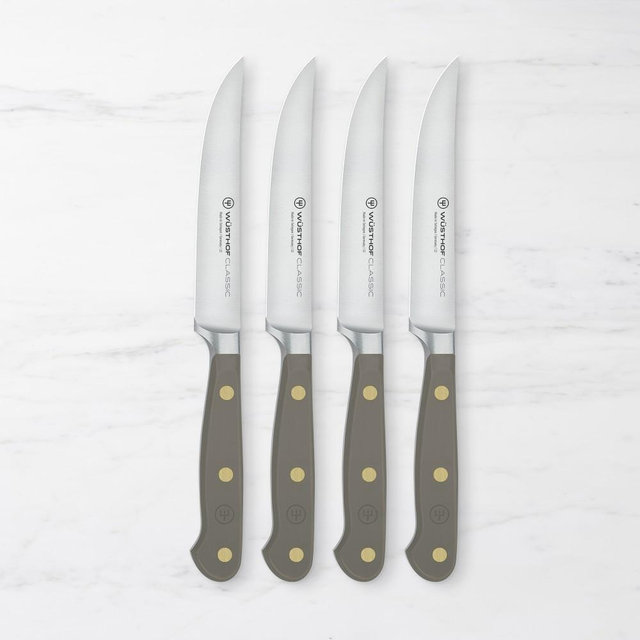 Wusthof Classic Steak Knives, Set of 4, Grey