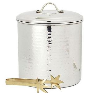 Old Dutch International Hammered Stainless Steel 3-Piece Ice Bucket Set