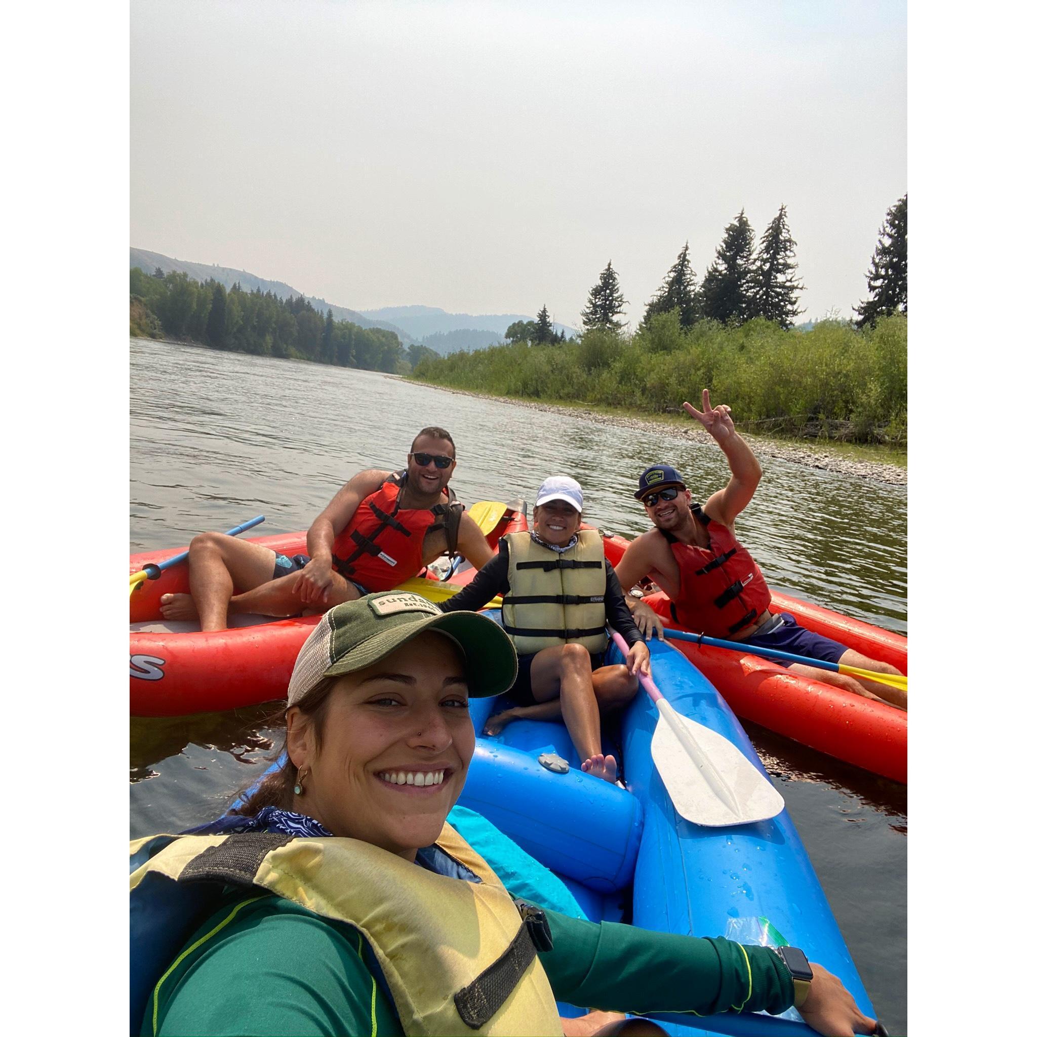 Then, met with our best friends, Christie and Tommy, to float down the Snake River in Jackson Hole, Wyoming!