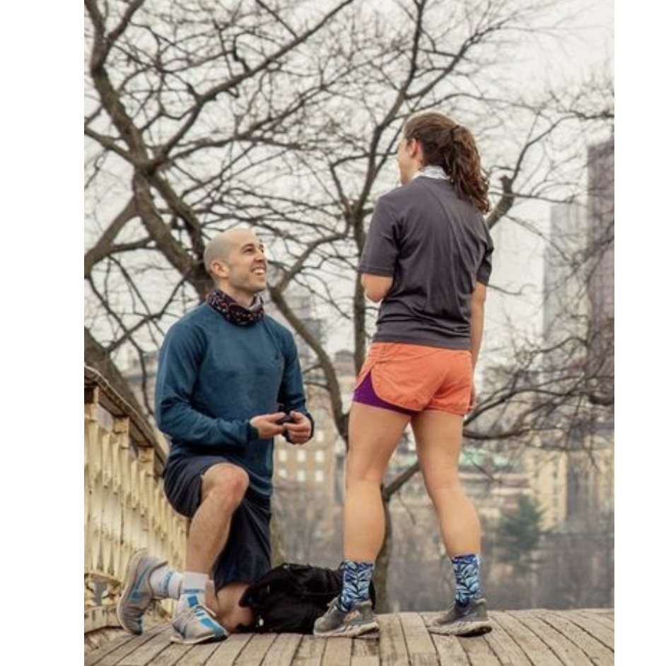 Getting engaged in Central Park!