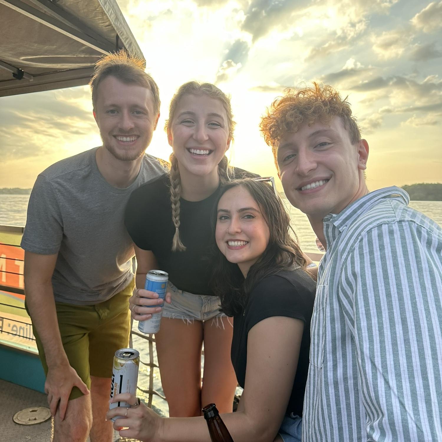 Boating on Minnetonka with Jenna and friends
