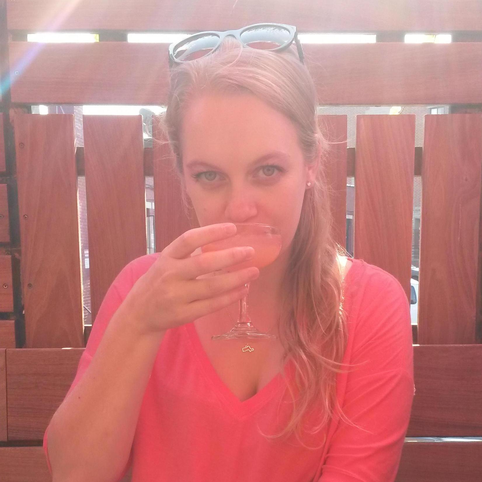 Celebratory drinks at Deep Ellum after Michelle defended her dissertation!