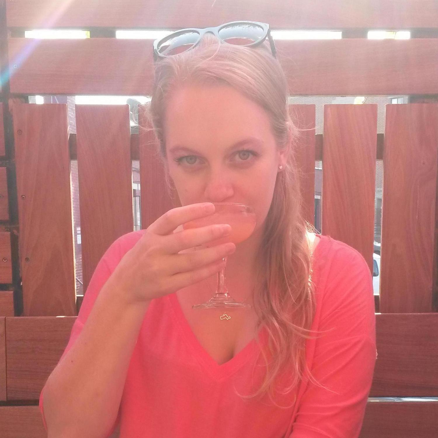 Celebratory drinks at Deep Ellum after Michelle defended her dissertation!