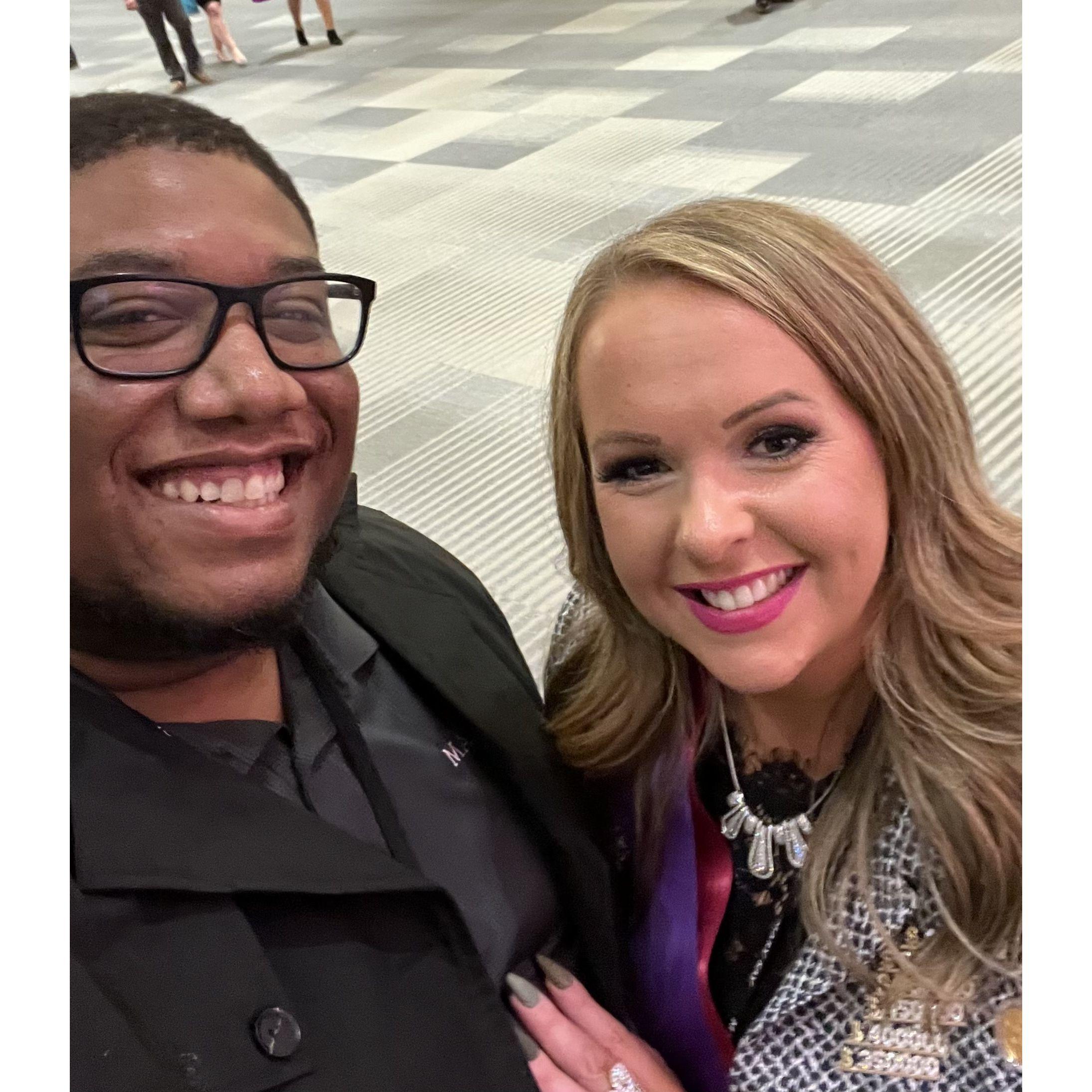 KJ attended his first corporate Mary Kay event & all the ladies loved him! (But let's be real...who doesn't love KJ?!)