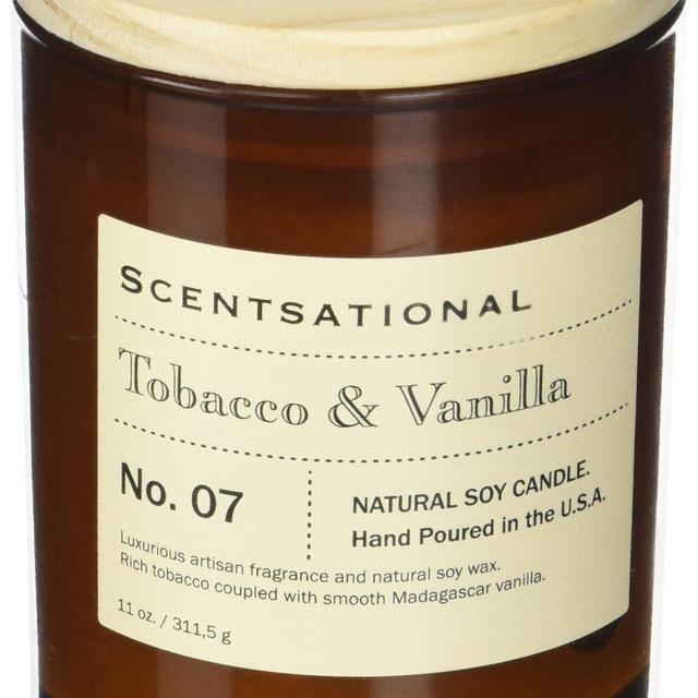 Scentsational Apothecary - Tobacco Vanilla Candle, Medium, Amber