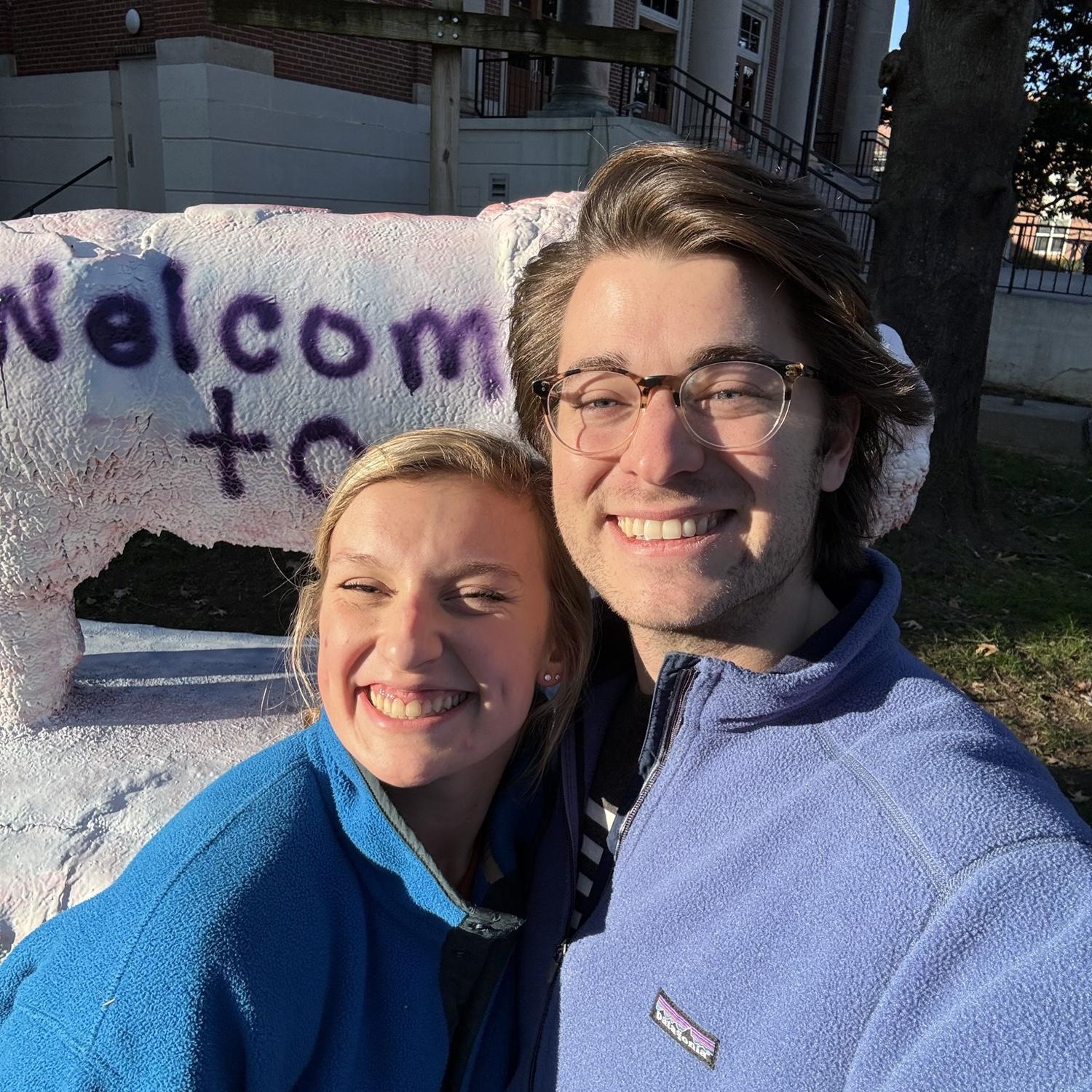Visiting Carson’s college campus💜