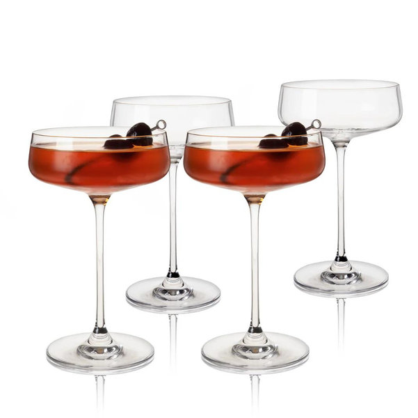 Reserve Julien Crystal Coupe Glasses Set of 4