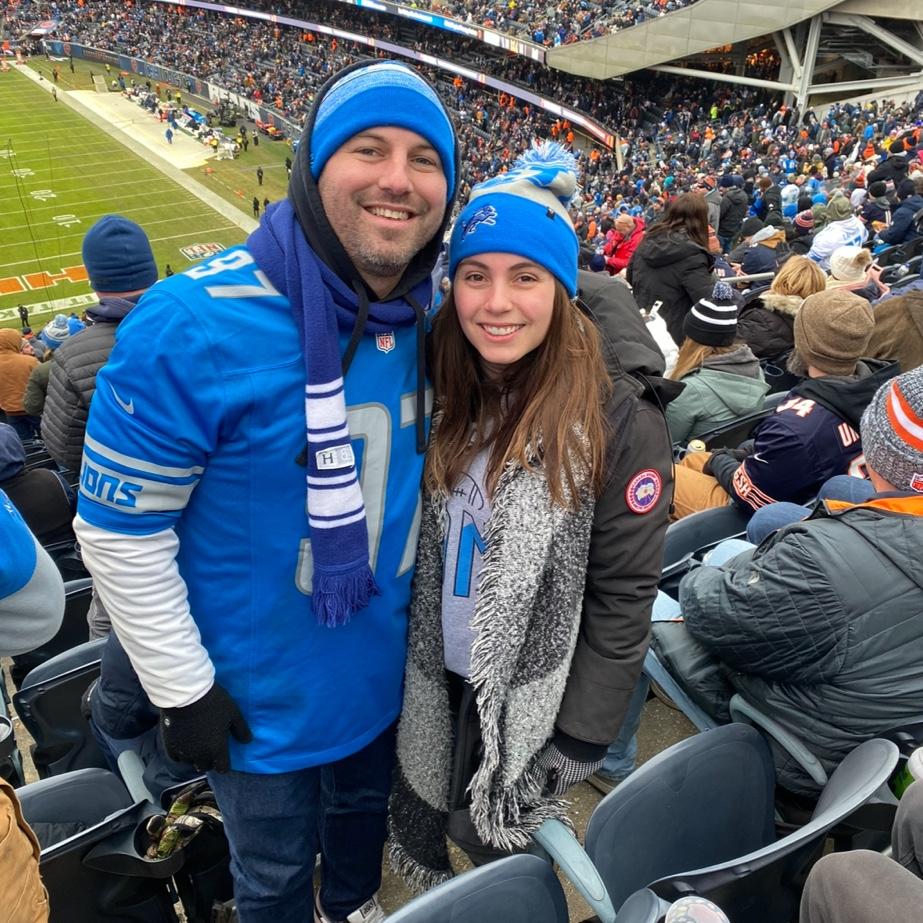 Bundled up for the Lions/Bears game