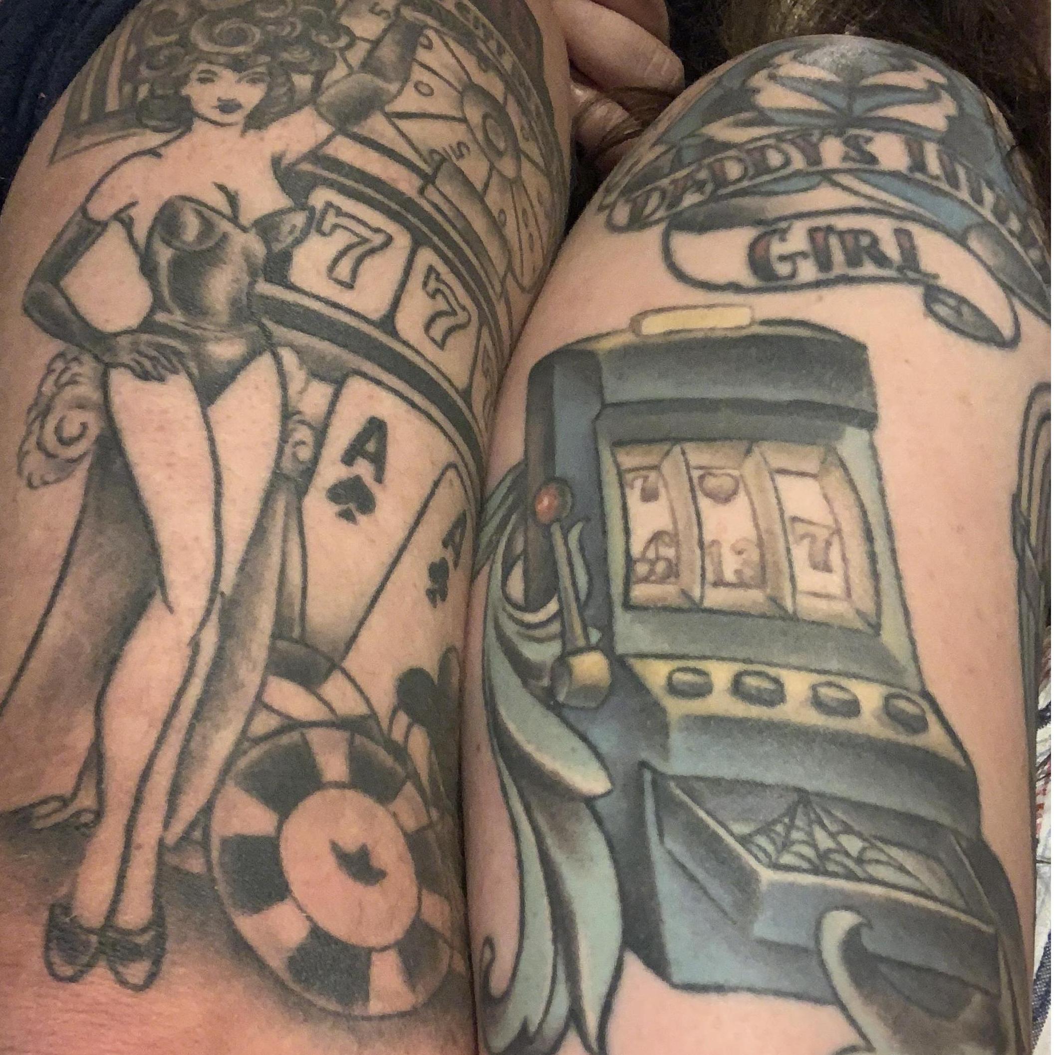 Our first photo, we have matching tattoos!
