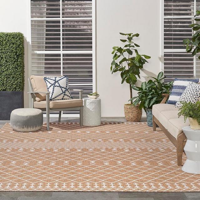 Nourison Positano Indoor/Outdoor Jute 9' x 12' Area Rug, Easy-Cleaning, Non Shedding, Bedroom, Living Room, Dining Room, Backyard, Deck, Patio