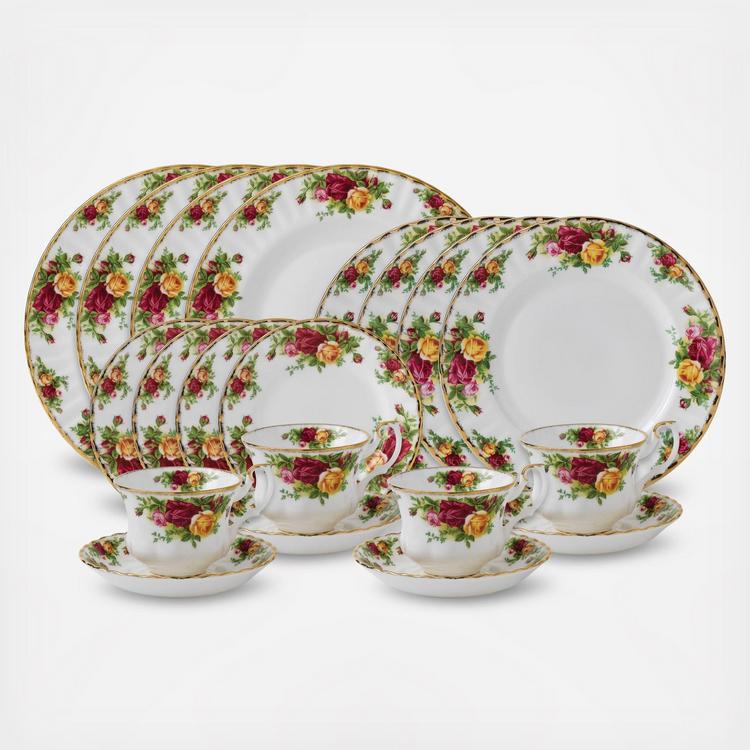 Royal Albert, Old Country Roses 20-Piece Dinnerware Set