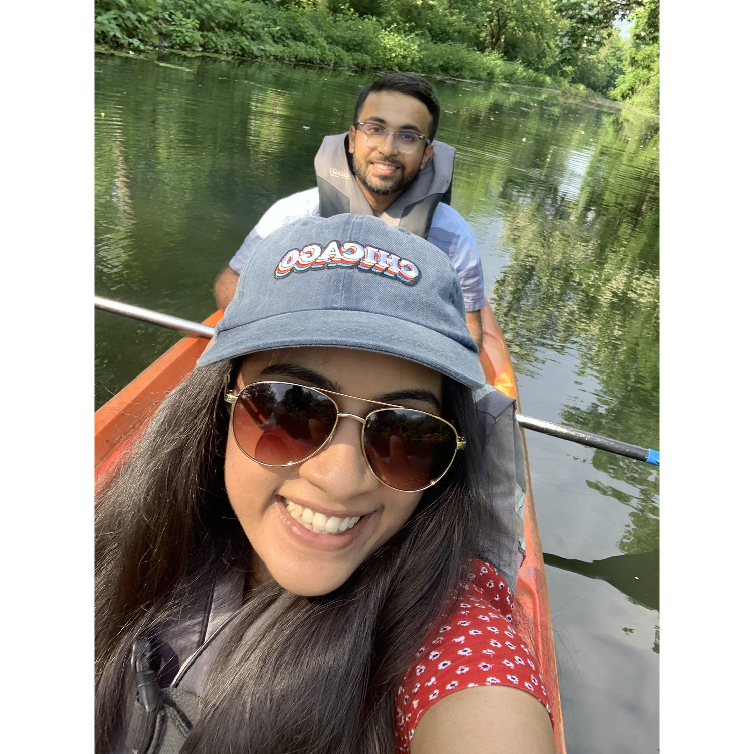 Out enjoying the sun while kayaking