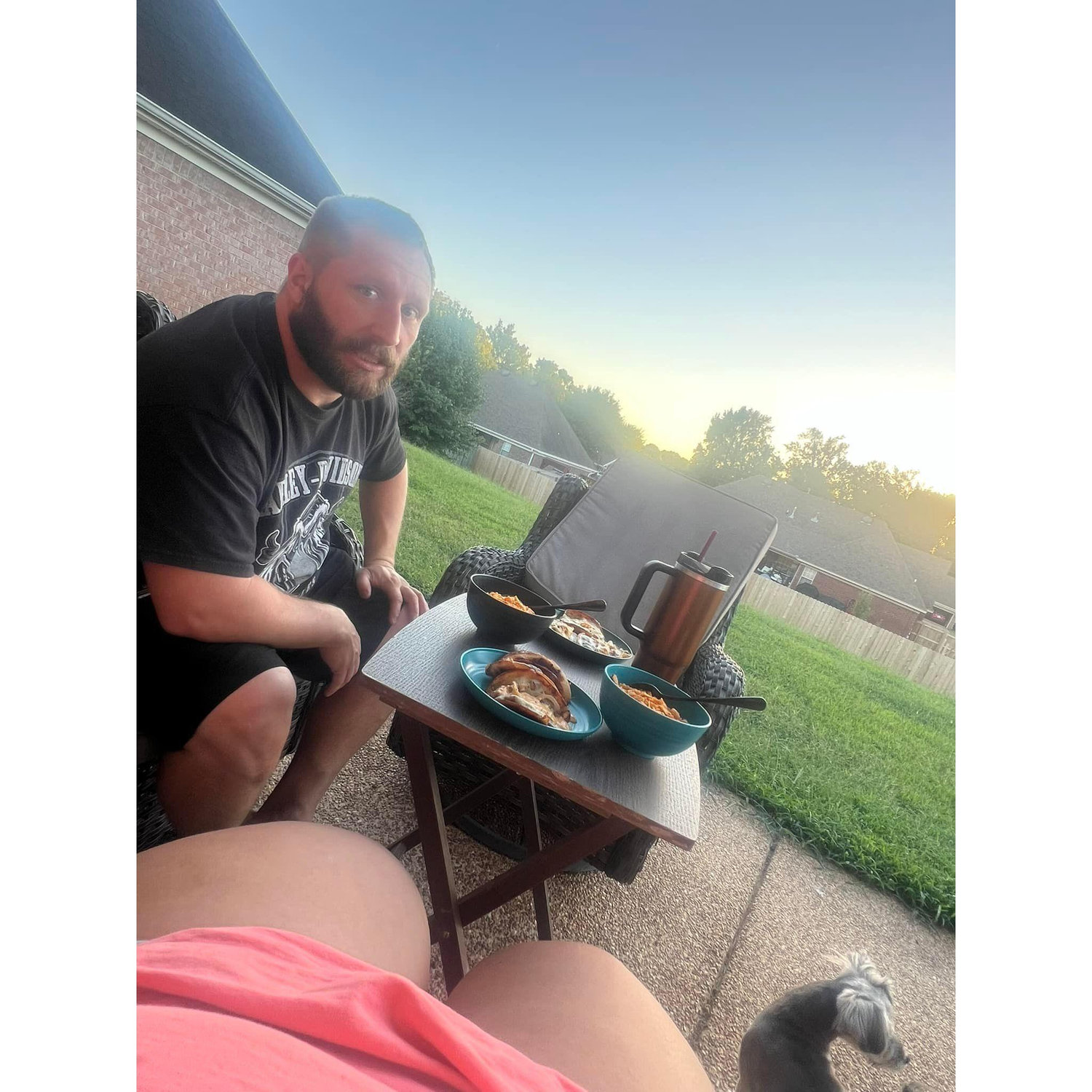The first REAL dinner we had in our first home together!