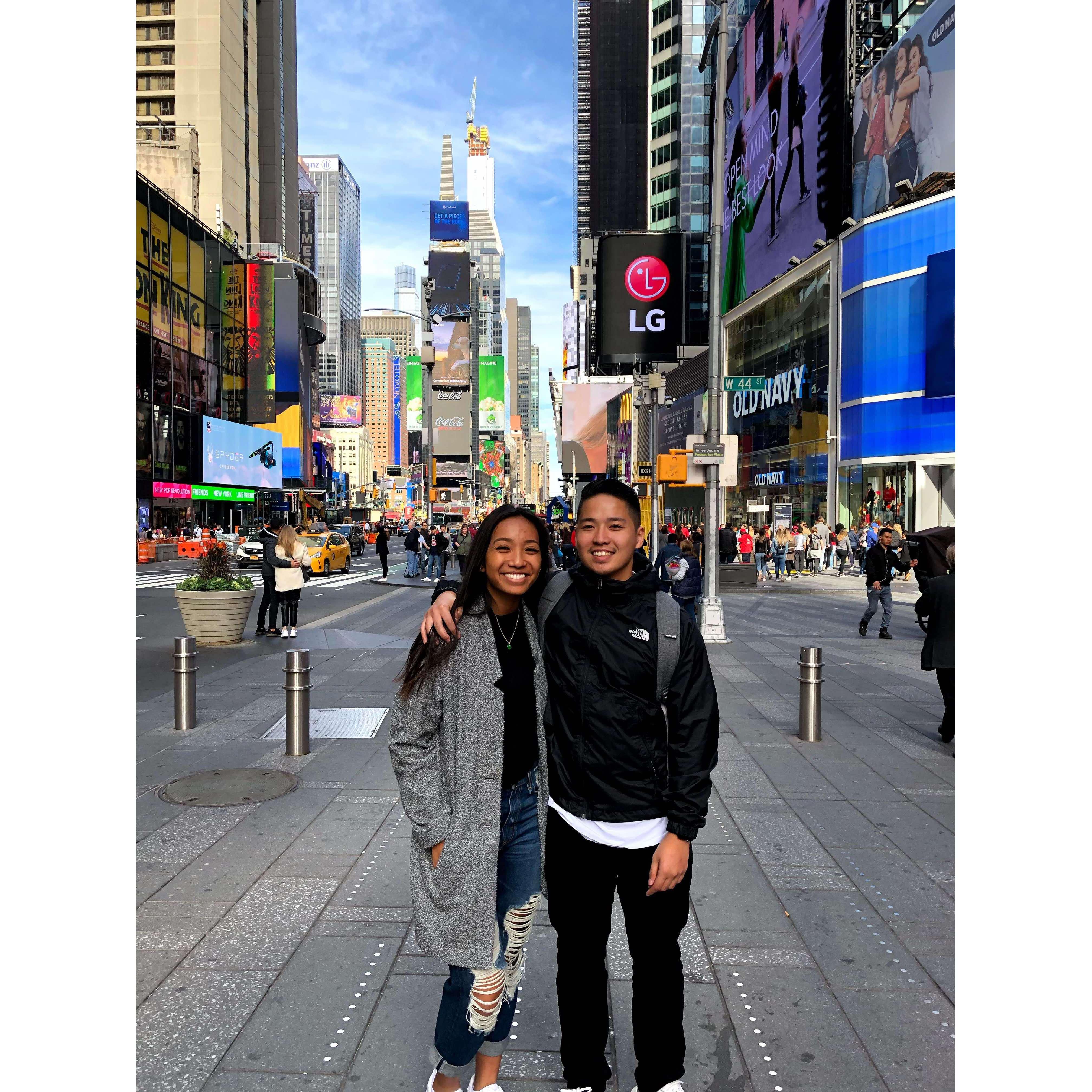 2019 - Jack and Diana go to New York, one of their first trips together!