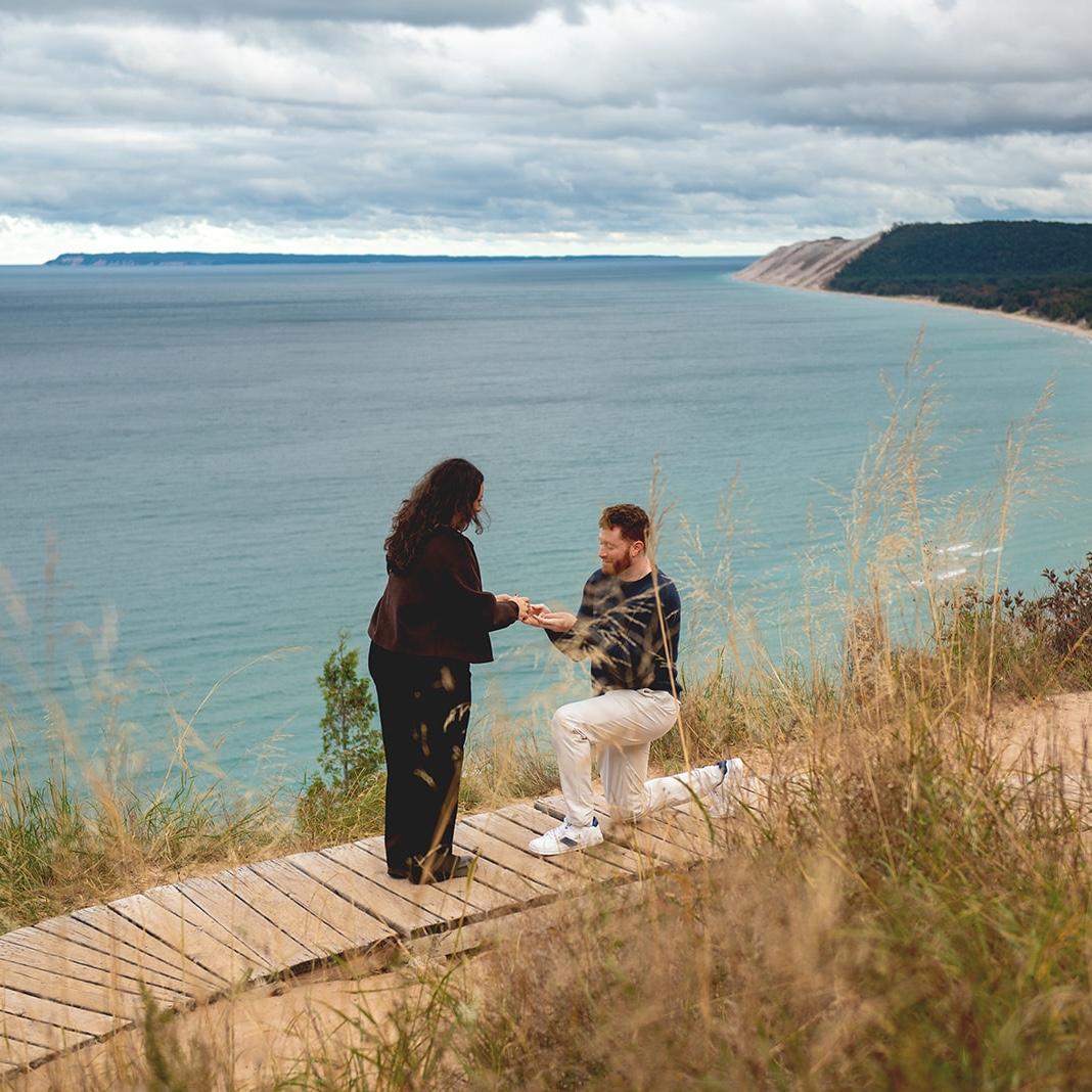 October 11th 2025. 
A weekend getaway in Traverse City. 
A morning walk in Empire Michigan. 
A day very special.