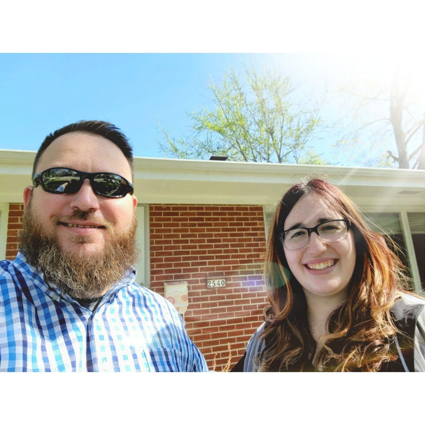 The day we got the keys to our house! 