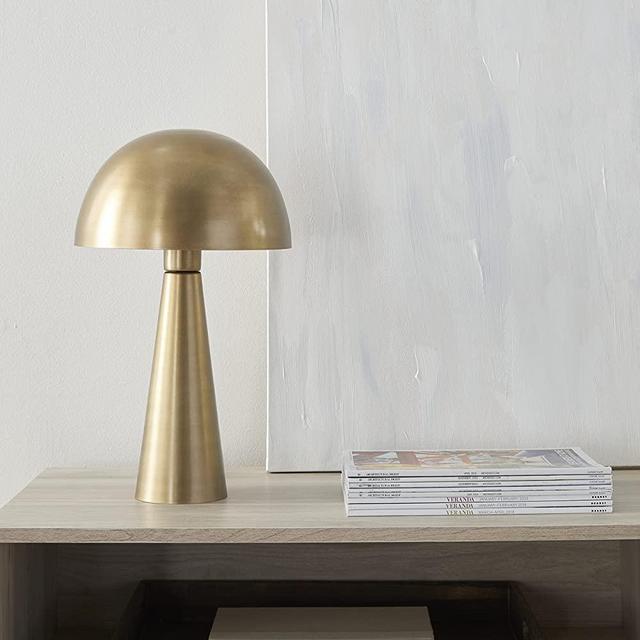 Nourison 17" Sleek Modern Iron Mushroom Table Lamp