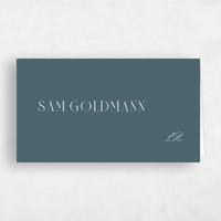Blue Wedding Place Card - Shahira