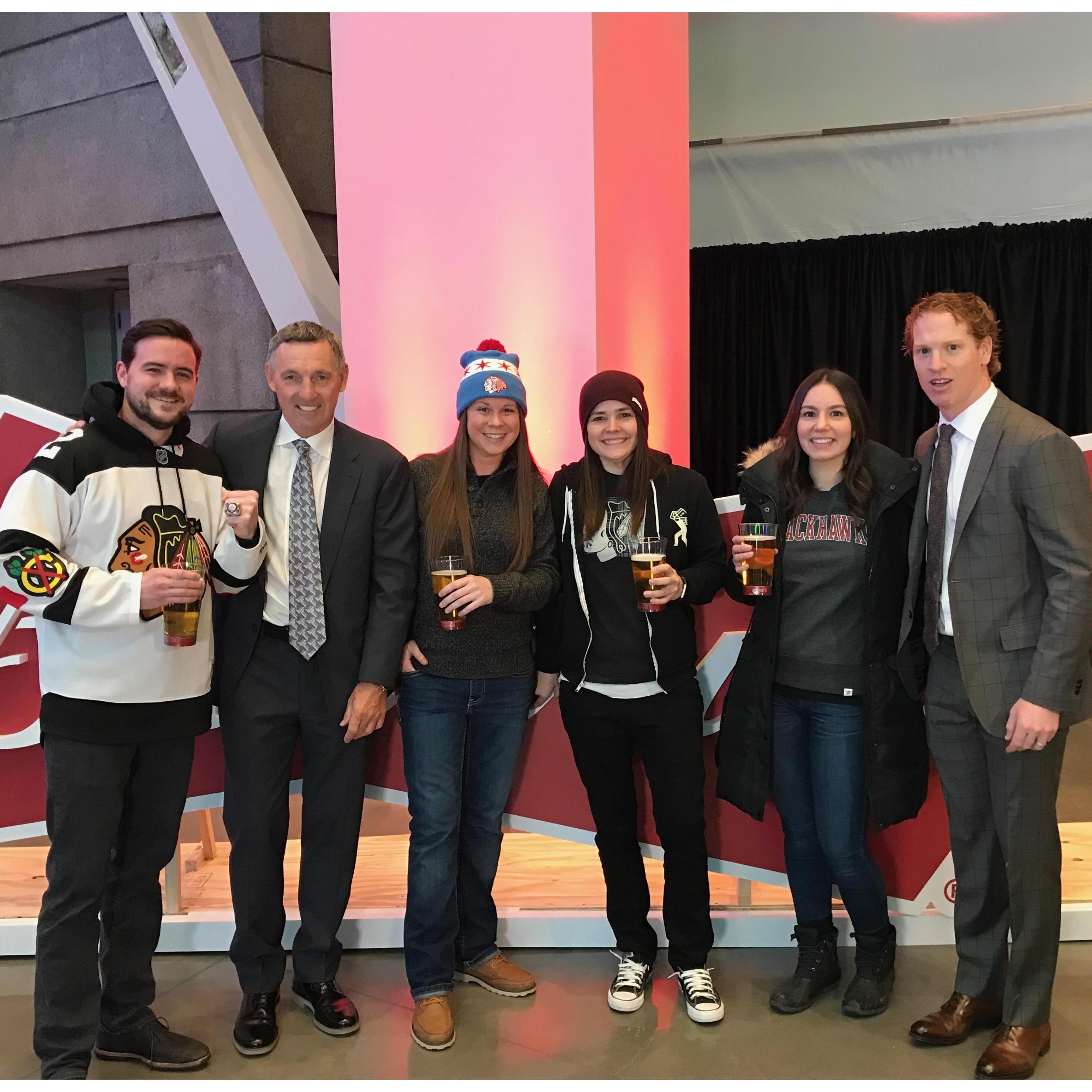 Made some new friends at the Hawks game