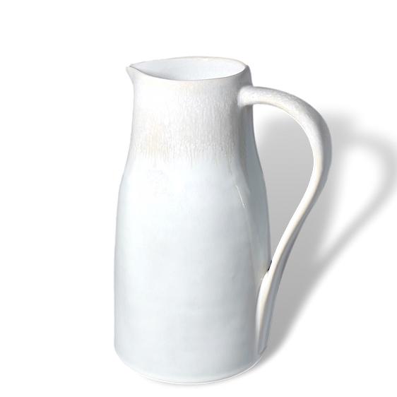 White Pitcher - Eco-Friendly, Non-Toxic Dinnerware | Organic Lead-Free Dishes