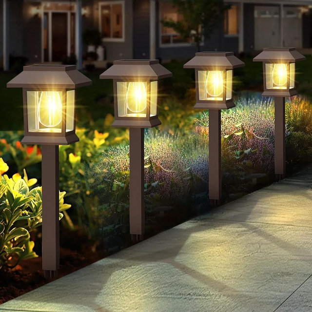 Benany Solar Pathway Lights Outdoor, Upgraded LED Waterproof Solar Outdoor Lights, Solar Garden Landscape Lighting for Outside Driveway Garden Landscape Walkway Path Yard Lawn Decor (12)