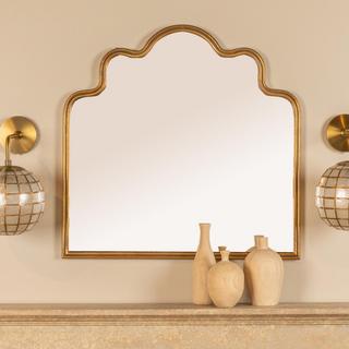 Ava Wavy Scalloped Arched Wall Mirror