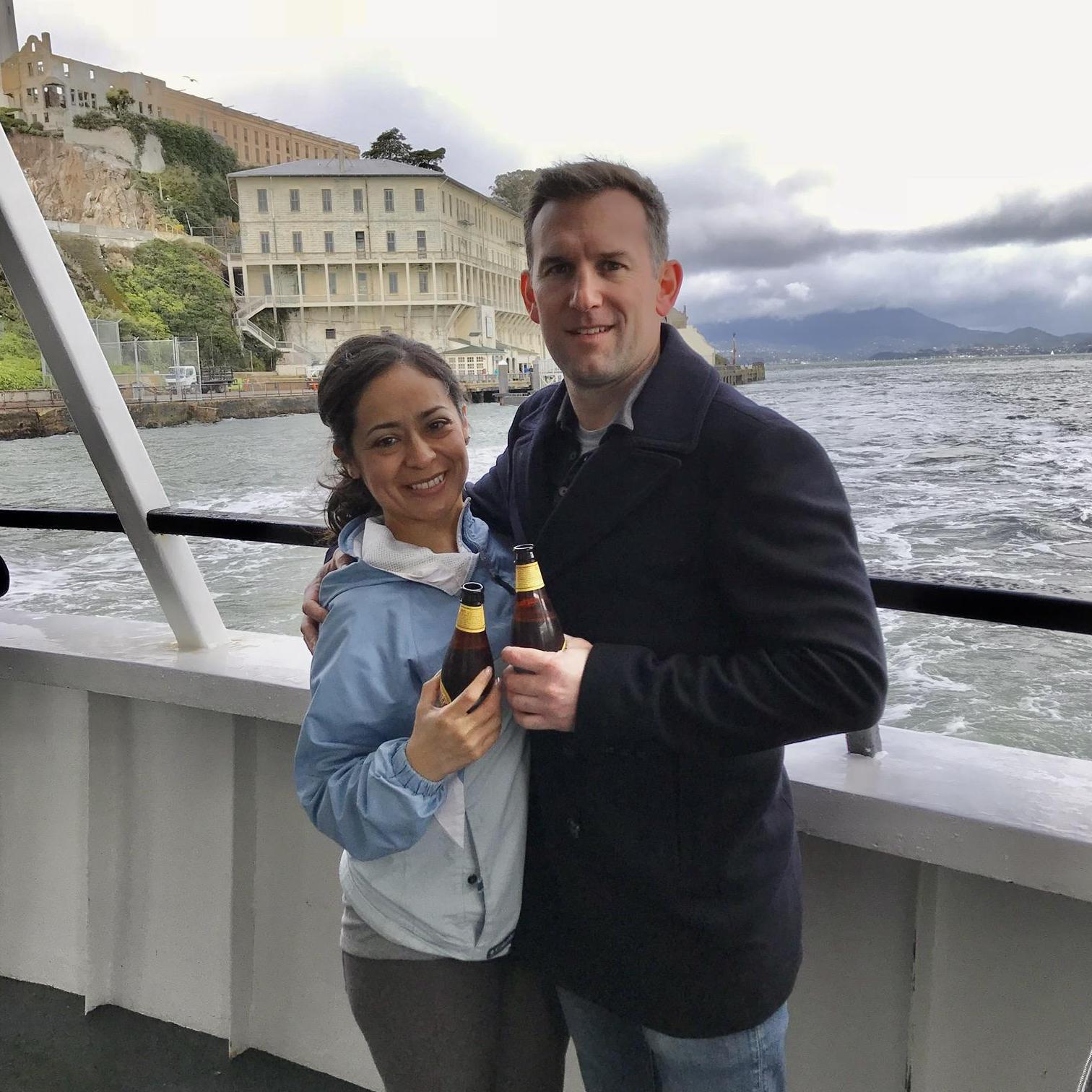 Leaving Alcatraz Island, San Francisco.