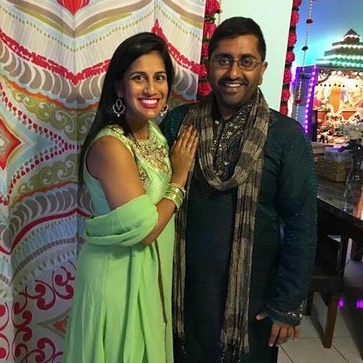 Celebrating Punam's sister Sapna and brother in law Ray getting married in October 2016