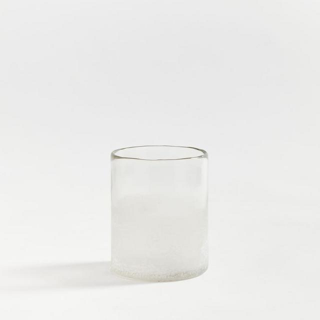 Montauk Frosted Votives, White/Partially Frosted, Small Votive 3"X3.75"