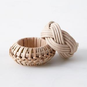 Food52 Woven Cane Napkin Rings (Set of 4)