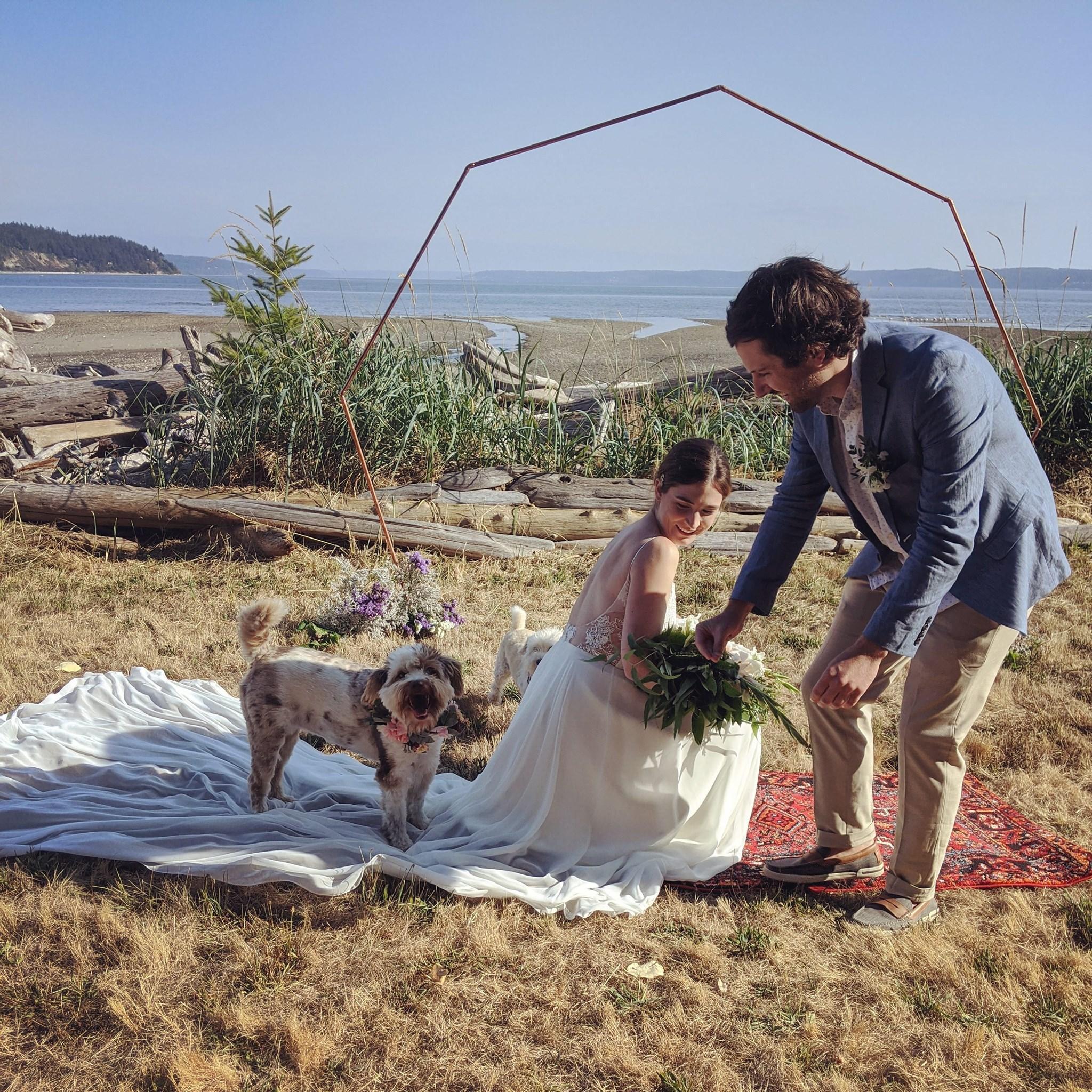 Our COVID wedding! September 5th, 2020 on Camano Island