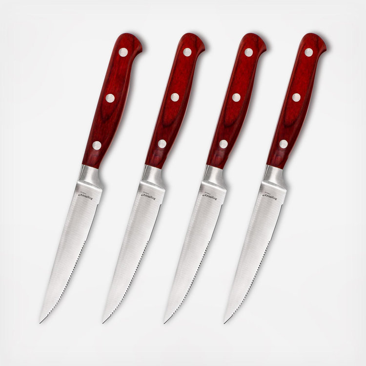 赤身 ２セット coppa BergHOFF, Pakka Stainless Steel Steak Knife, Set of 4 | Zola