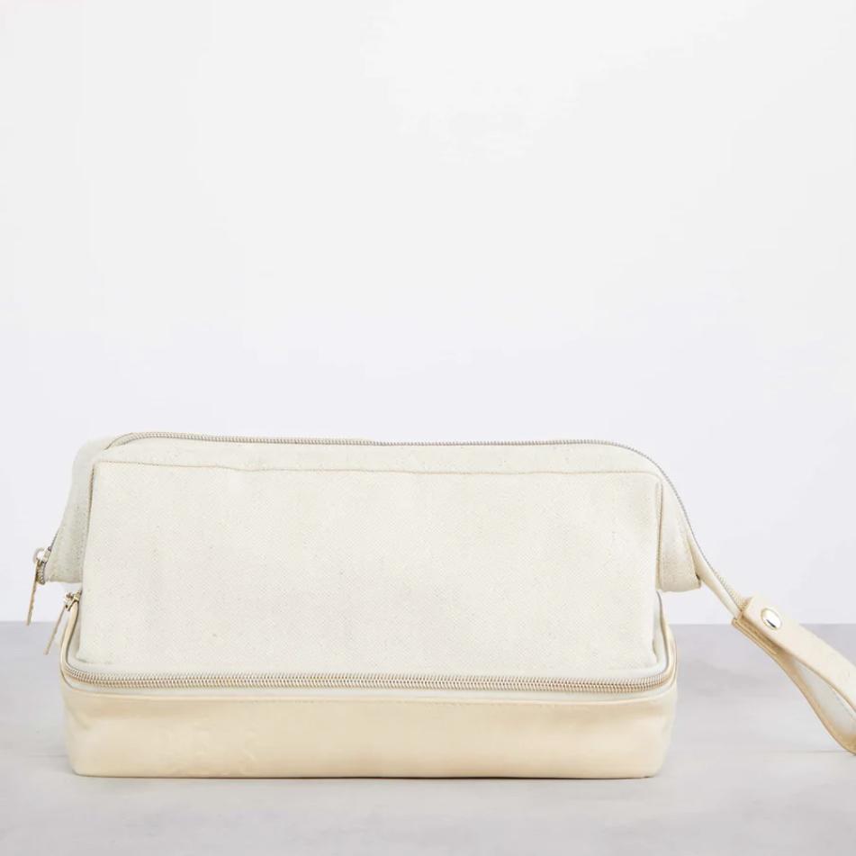 The Dopp Kit (one black, one beige)
