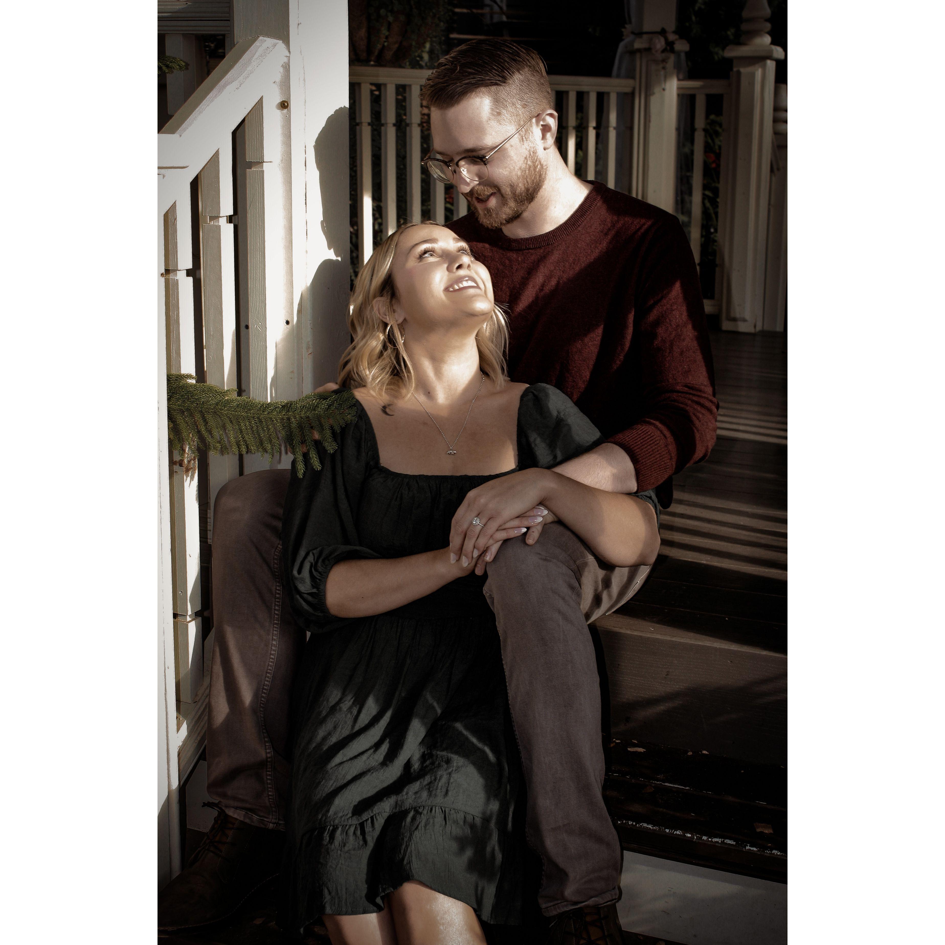 Engagement photo taken in Milwaukee, WI by Taylor Olsen & edited by Ash. November 2022