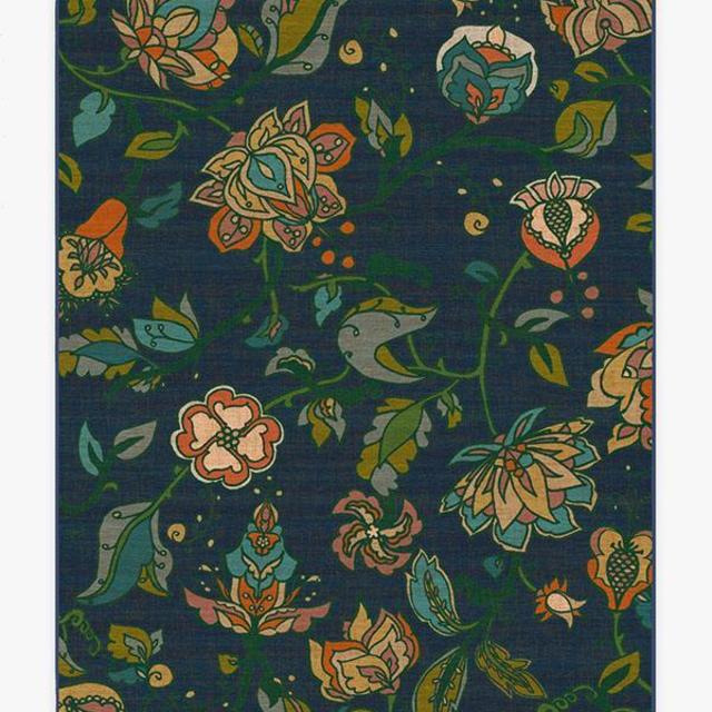 Frida Floral Navy Rug - 6x9