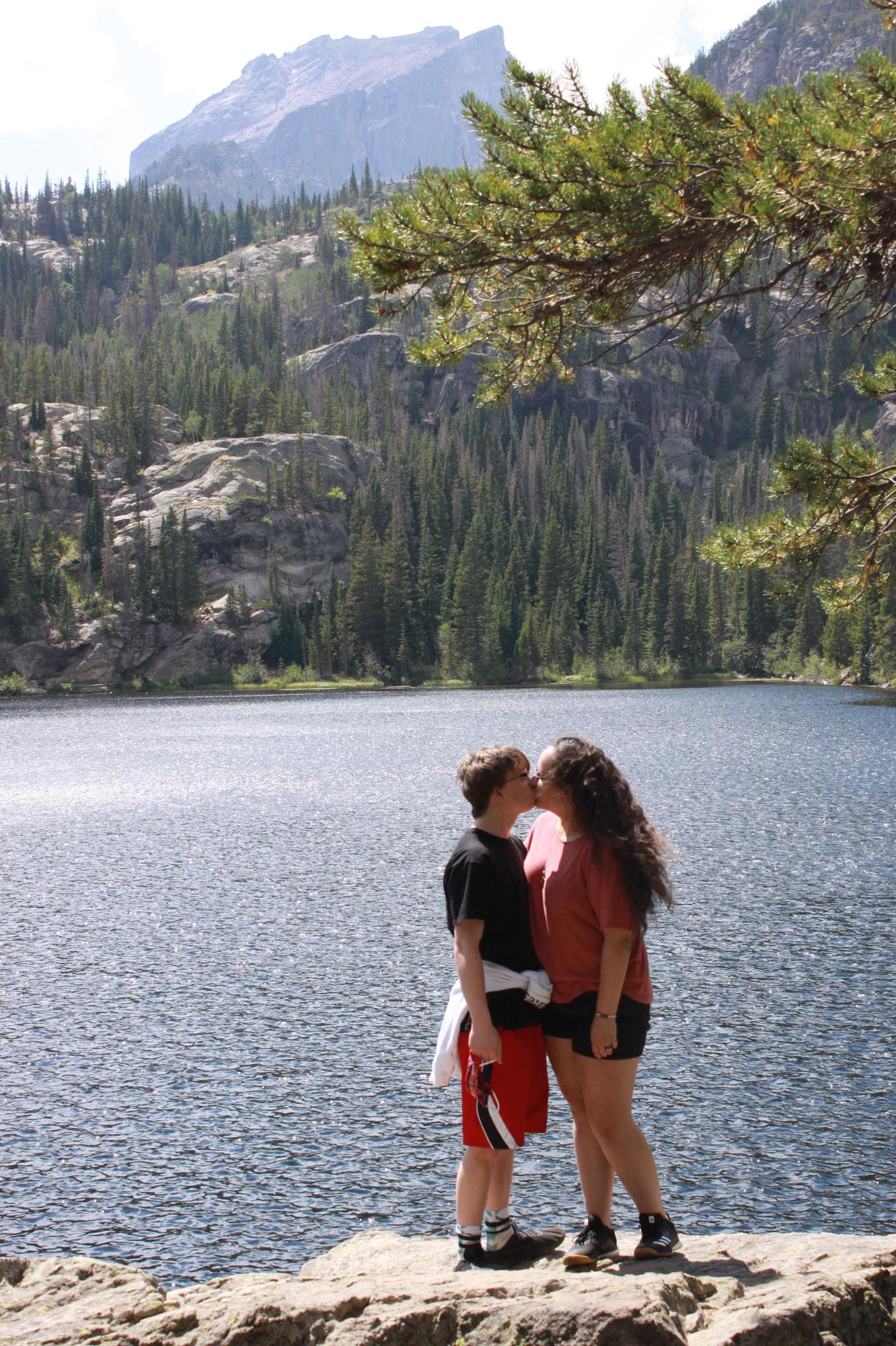 Little did I know that we’d be getting engaged on this rock a year later!