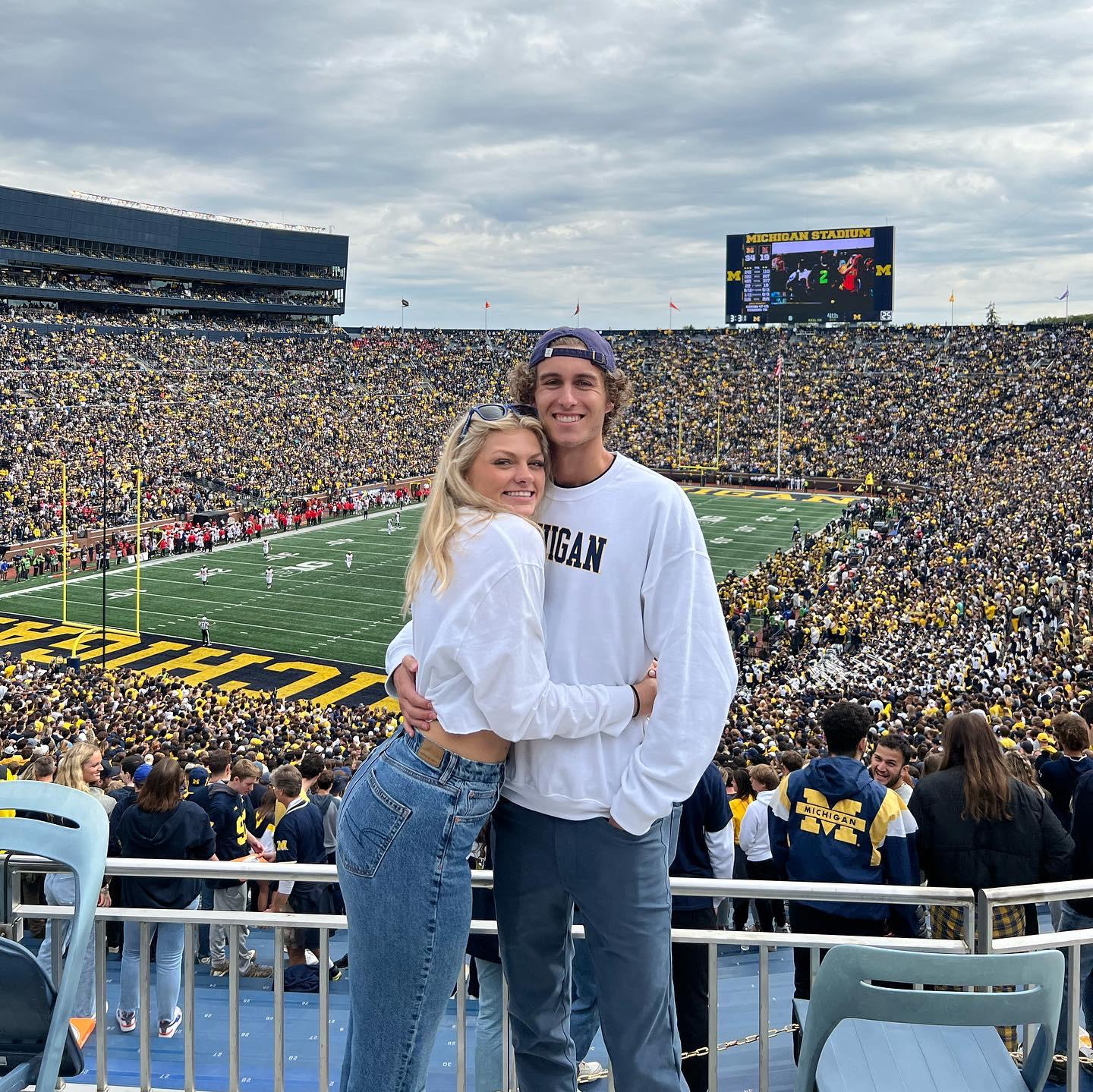 Our first Michigan game together and Christian’s first time at the Big House. Sera is a die hard Michigan fan - this will be something we do together for the rest of our lives!