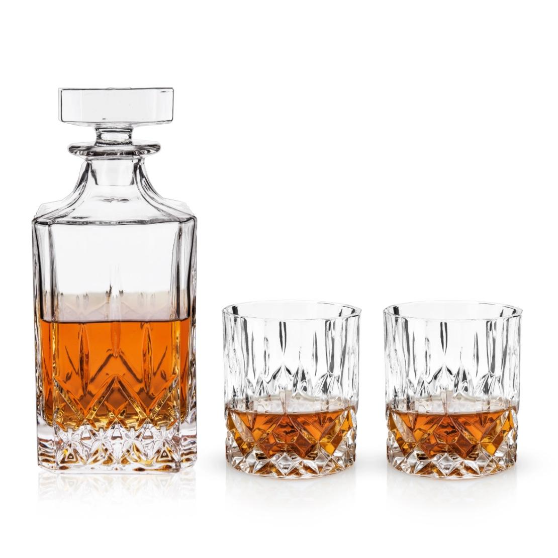 Admiral Crystal Decanter and Tumbler Set