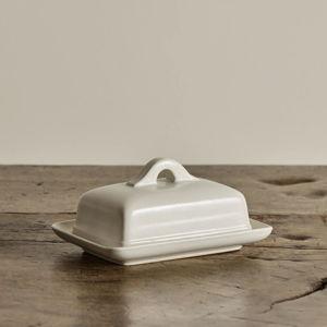 Butter Dish in Cream