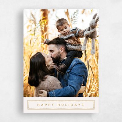 Beige Standard Holiday Card - Chauncey Photo