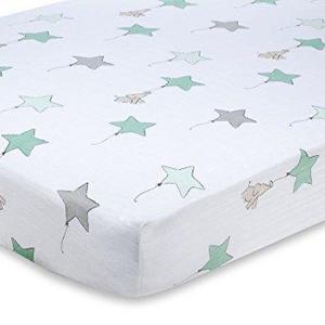 aden + anais classic crib sheet, up, up & away - elephant